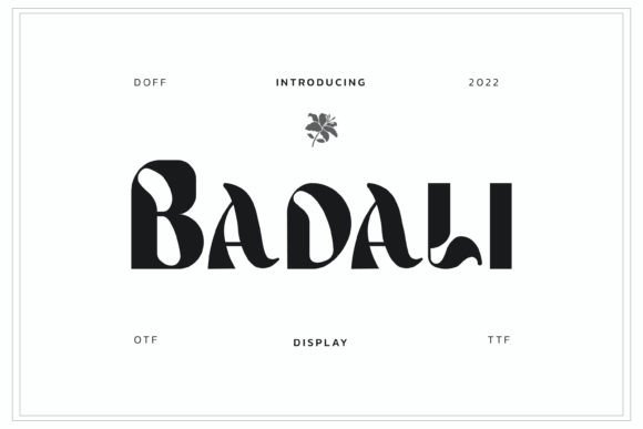 Badali: A Chic Display Font for Modern Web Design Projects