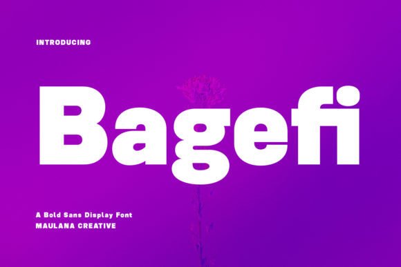 Bagefi: A Modern Sans Serif Display Font for Editorial Design
