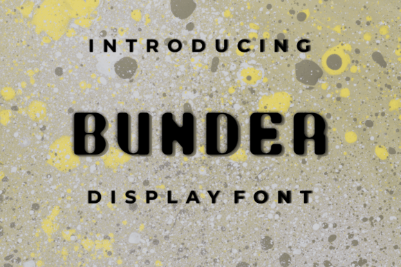 Bunder: A Modern Display Font for Editorial Elegance