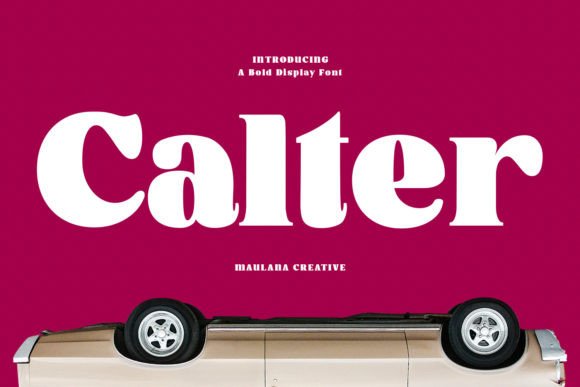 Calter: A Modern Display Serif Font for Editorial Design and Digital Publishing
