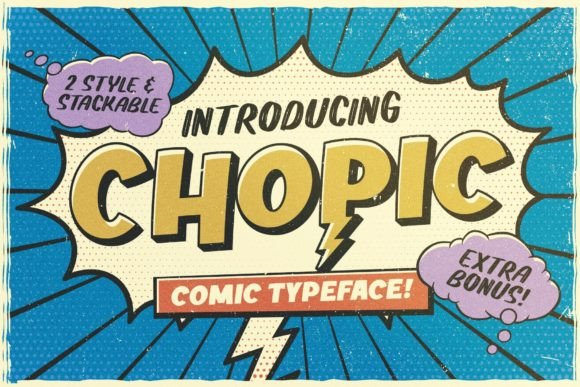 Chopic: A Bold Display Font That Elevates Digital Marketing Visuals