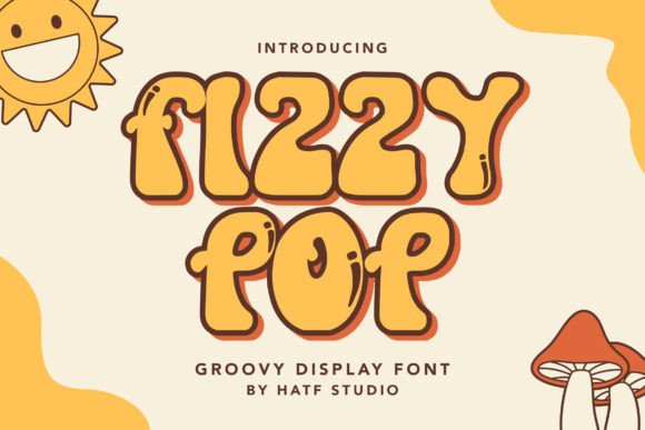 Fizzy Pop: A Groovy Display Font for Crafters and Product Designers