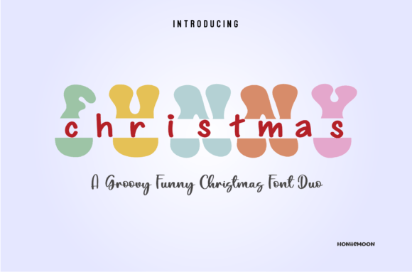 Funny Christmas Duo: A Cheerful Font for Festive Editorial Designs