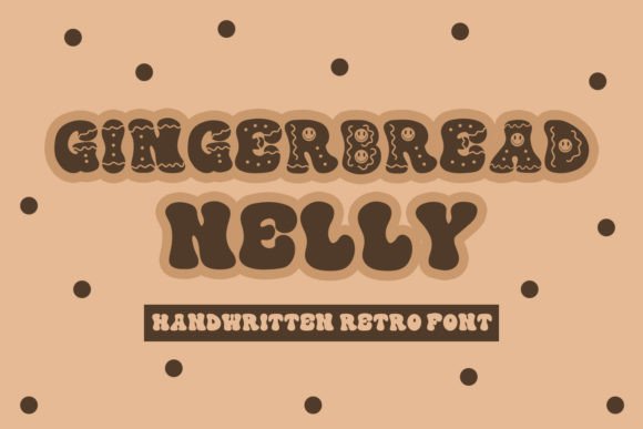 Gingerbread Nelly: A Festive Display Font for Cozy Editorial Designs