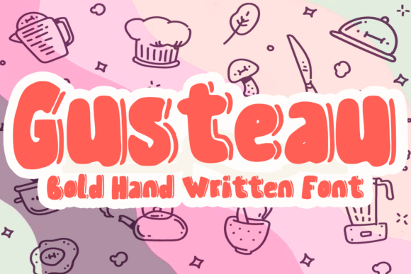 Gusteau: A Bold Display Font for Playful Editorial Design