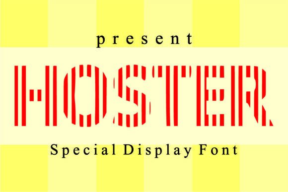 Hoster: A Bold Display Font for High-Impact Campaign Graphics