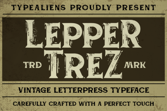 Leppertrez: A Vintage-Inspired Display Font That Elevates Campaign Typography