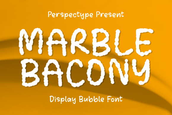 Marble Bacony: A Handwritten Display Font for Business Branding