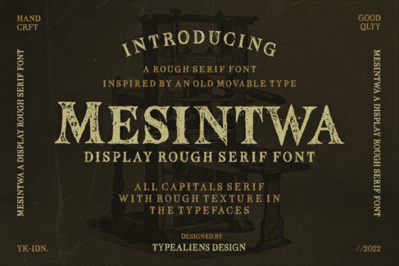 Mesintwa: A Vintage-Inspired Display Font for Business Branding