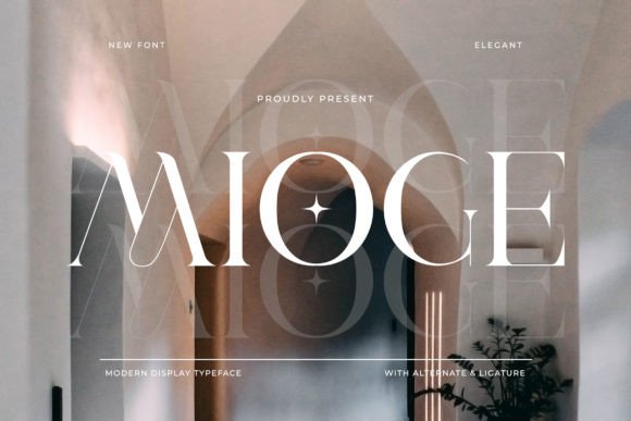 Mioge: A Refined Display Font for Elegant Editorial Design