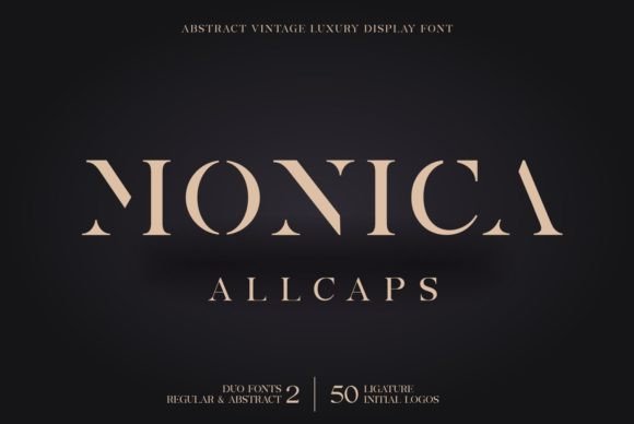 Monica Allcaps: A Vintage Display Font That Elevates Campaign Visuals