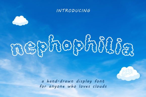 Nephophilia: A Cloud-Inspired Display Font for Modern Web Design