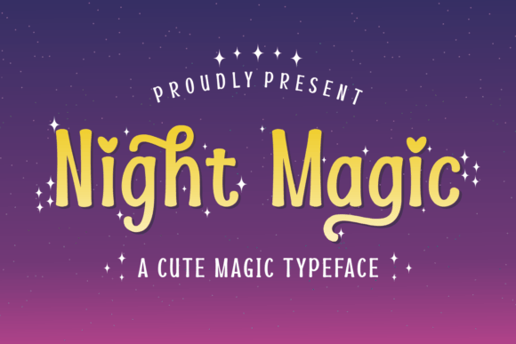 Night Magic: A Whimsical Display Font for Modern Web Design Projects