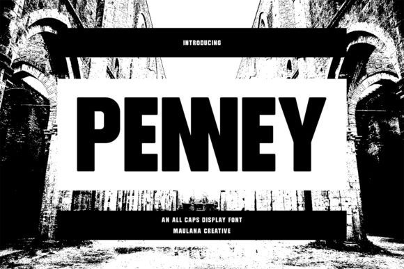 Penney: The All-Caps Sans Display Font for Crafters and Product Designers