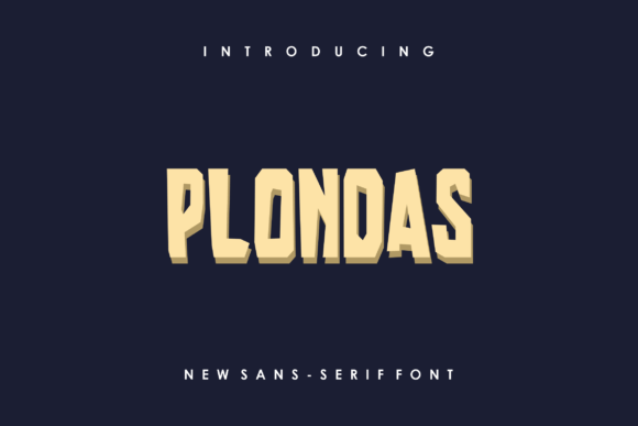 Plondas: A Bold Display Font That Elevates Modern Web Typography