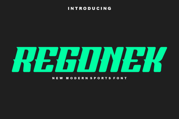 Regonek: A Cool Display Font for Bold, Modern Craft Projects