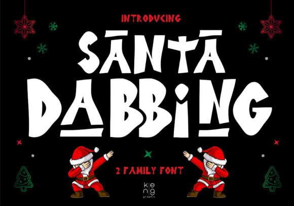 Santa Dabbing Font: A Playful Display Typeface for Brand Personality