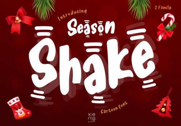 Season Shake: A Bold Display Font for Editorial Design and Digital Publishing