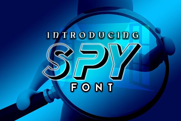 Spy: A Bold Display Font for Crafters and Makers