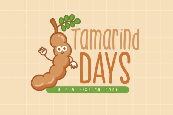Tamarind Days: A Playful Display Font for Creative Branding Projects