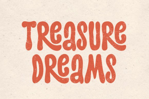 Treasure Dreams: A Retro Display Font for Web Designers and Digital Makers