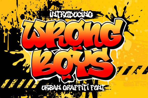 Wrong Boys: A Bold Display Font for Crafters and Product Designers